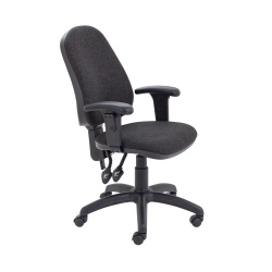 High Back Operators Chair with Adjustable Arms